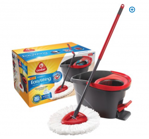 O-Cedar Microfiber EasyWring Spin Mop & Bucket System $33.88!