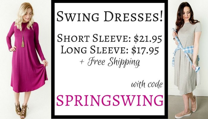 Fashion Friday! Swing Dresses – Starting at $17.95! Free shipping!