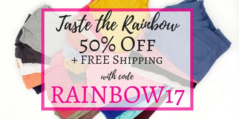 Fashion Friday! Taste the Rainbow for 50% OFF – Starting under $7! Free shipping!