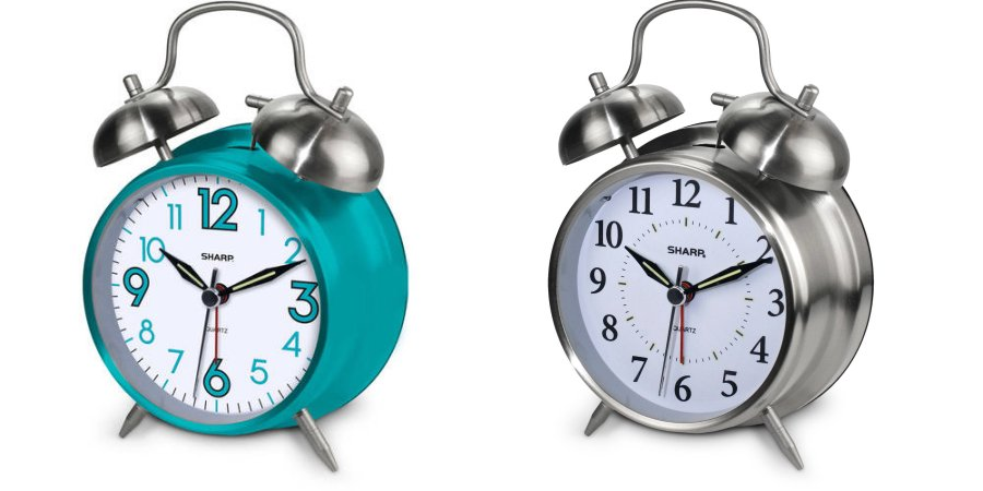 Sharp Twinbell Analog Alarm Clock—$7.88!!
