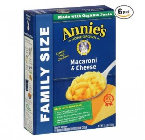 Annie’s Family Size Macaroni and Cheese, Pasta & Classic Mild Cheddar Mac and Cheese (Pack of 6) – Only $9.17!