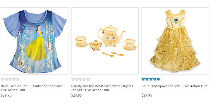 Disney Store: FREE Shipping with Beauty and the Beast Purchase! Prices Start at Only $1.50!