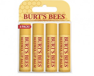Burt’s Bees 100% Natural Moisturizing Lip Balm, Beeswax, 4 Tubes in Blister Box – $5.88!