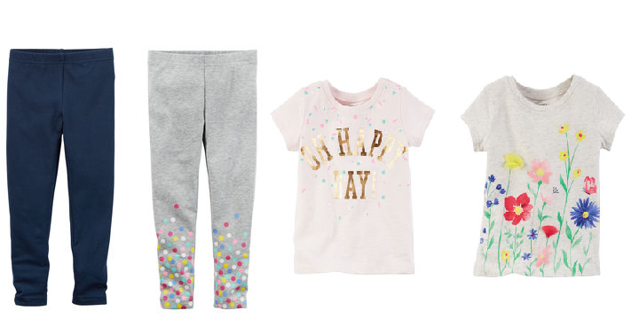Carter’s & Osh Kosh: $4 Shirts & Leggings and $5 Shorts + FREE Shipping! Carter’s & Osh Kosh: $4 Shirts & Leggings and $5 Shorts + FREE Shipping!