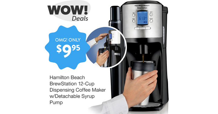 Wow! Hamilton Beach 12 Cup Dispensing Coffee Maker Only $9.95! (Compare to $45)
