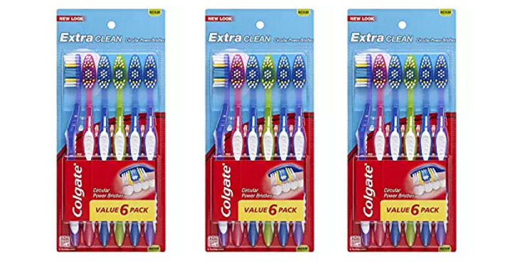 Colgate Extra Clean Toothbrush (6 Count) Only $3.39 Shipped! That’s Only $0.56 Each!