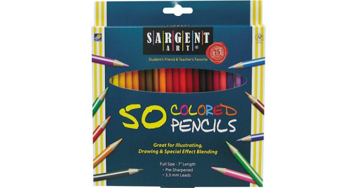 Sargent Art 50 Count Colored Pencils Only $5.26! (Reg. $7.95)