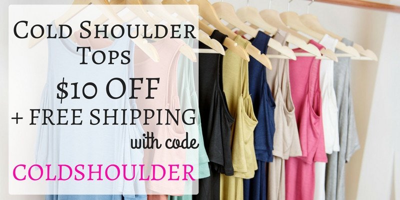 Style Steals at Cents of Style – Cold Shoulder Tops – $10 Off! FREE SHIPPING!