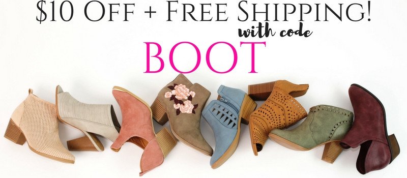 Style Steals at Cents of Style – Spring Booties for $10 Off (Starting at $20!) FREE SHIPPING!