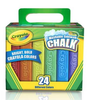 Crayola Sidewalk Chalk, 24-Pack – Only $2.47! Great Easter Basket Stuffer!