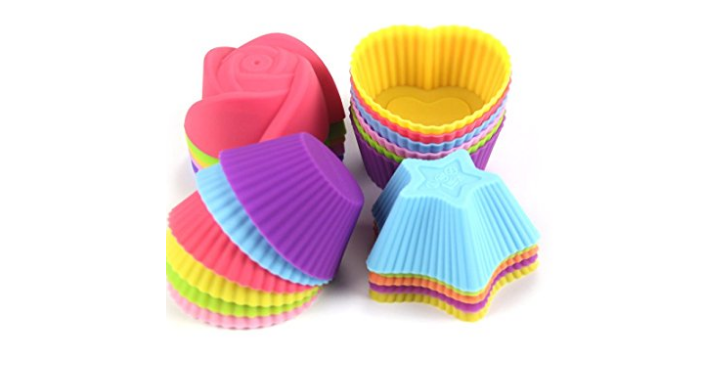 Nonstick Silicone Cup Cake Molds (24-Pieces) Only $8.99! (Reg. $12.99)