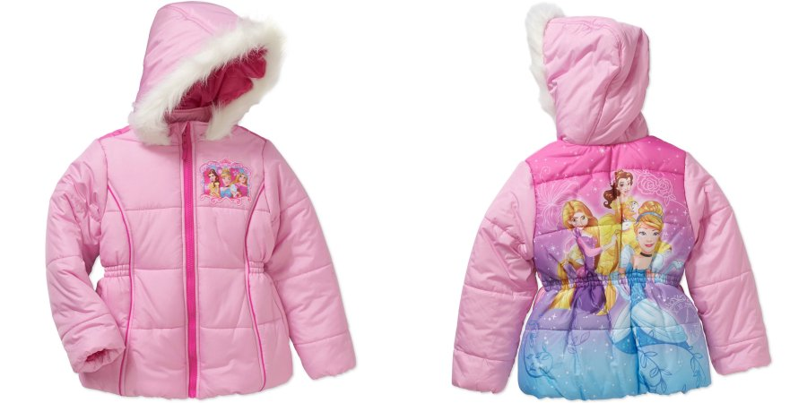 Disney Princess Girls’ Puffer Coat—$8.50!