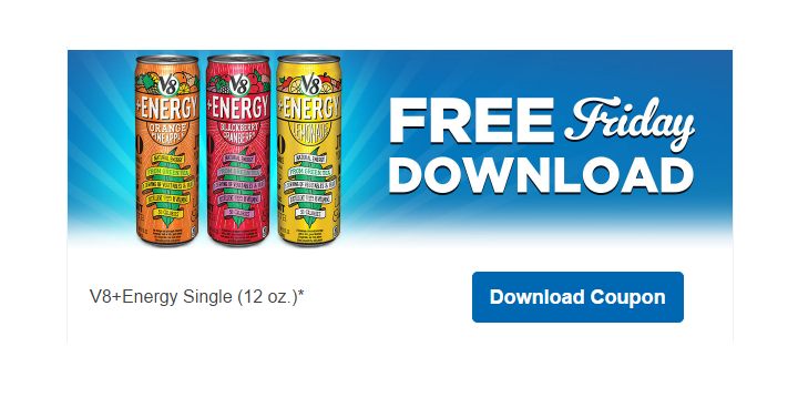 FREE V8+Energy Drink! (Download Coupon Today, March 10th Only)