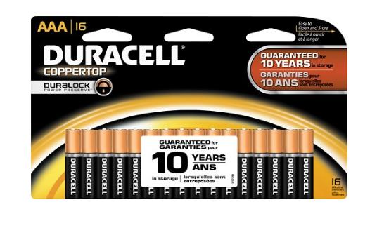 Duracell AAA Batteries (16-Pack) – Only $4.99!