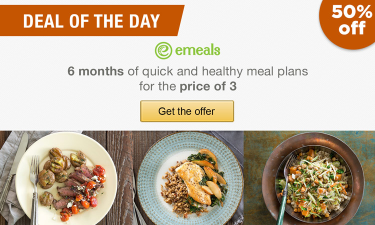 Save 50% on quick & healthy meal plans and productivity music!