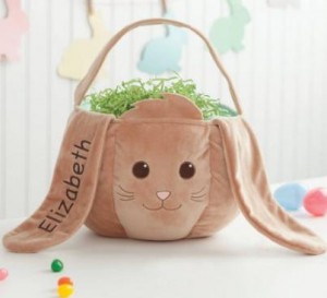 Personalized Brown Bunny Easter Basket – Only $20.30!