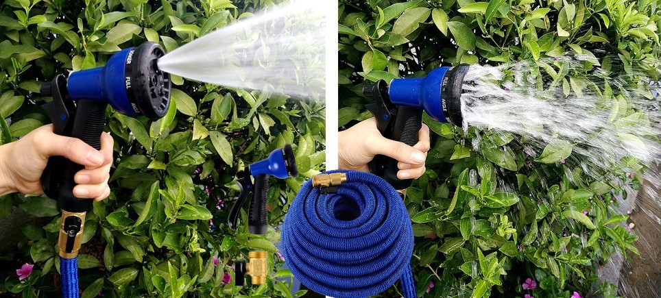 Ohuhu 50-foot Expandable Garden Hose With 8-pattern Spray Nozzle Only $21.89!!