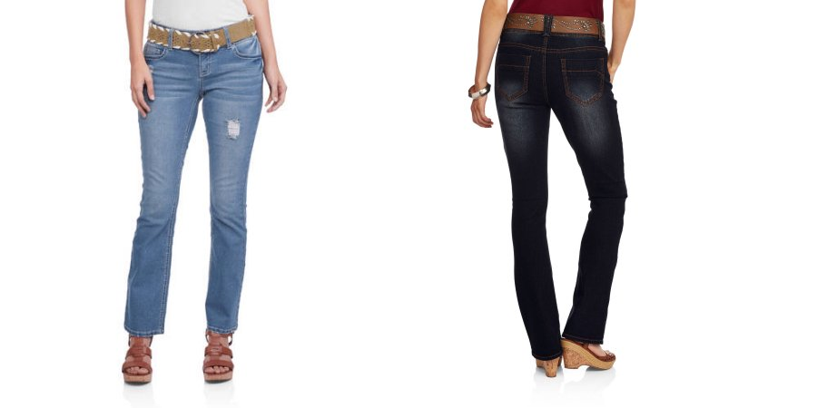 Faded Glory Women’s Belted Jeans Only $8.00!! Over Half Off!