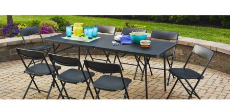 Mainstays 6′ Fold-in-Half Table Only $31.86!