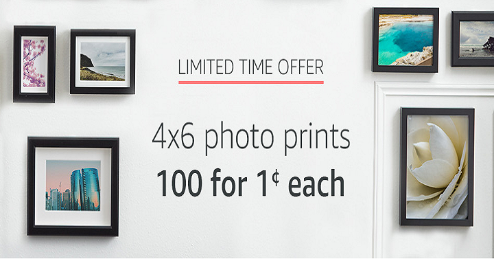 Amazon Prints: 100 4×6 Photo Prints Only $.01 Each! FREE Shipping for Prime Members!