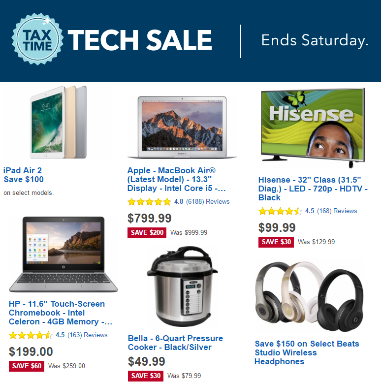 Best Buy Tax Time Tech Sale! Save on TV’s, Computers, Phones & More!