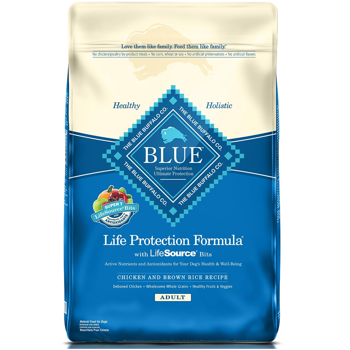 Blue Buffalo Life Protection Dry Adult Dog Food 30lb Bag Just $36.79!