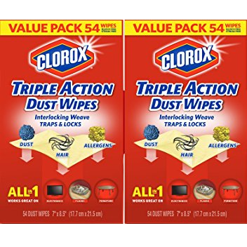 Clorox Triple Action Dust Wipes (108 Count) Only $9.10 Shipped!
