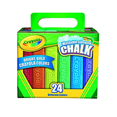 Crayola 24 Count Anti-Roll Away Sidewalk Chalk Only $2.97!