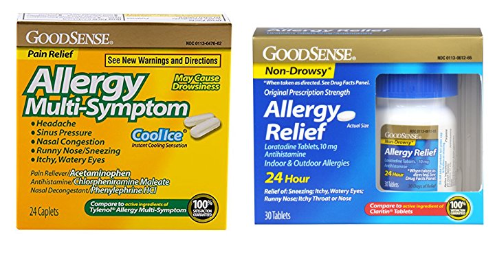 Save 25% Off Select GoodSense Allergy & Decongestant Tablets on Amazon!