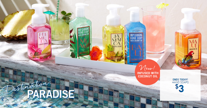 Bath & Body Works: Hand Soaps For Only $2.70 Each Shipped!! TODAY ONLY!