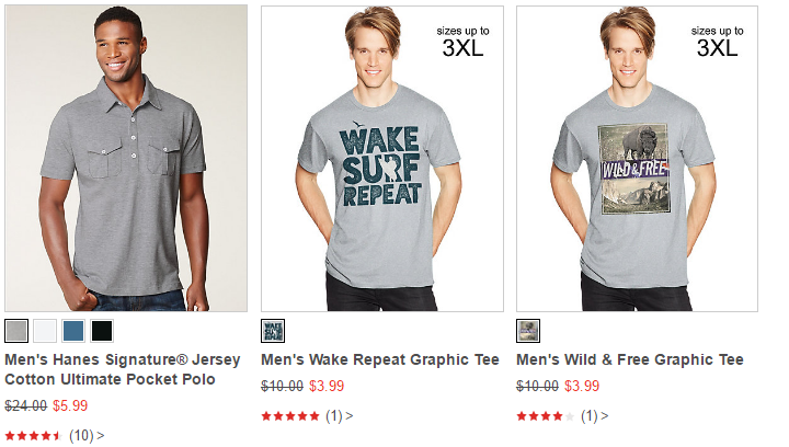 Hanes Clearance Sale + FREE Shipping! Men’s T-Shirts Only $3.99 Shipped!