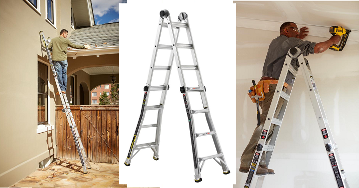 Gorilla 17ft Aluminum Telescoping Mult-Position Ladder Only $79.00! (Reg $159.99)
