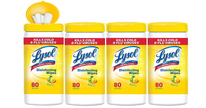 Lysol Disinfecting Wipes Value Pack Only $9.49 on Amazon!
