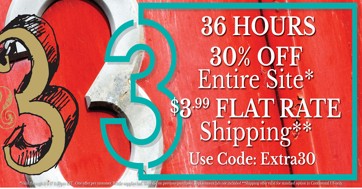 Oneida: 36 Hour Sale With 30% Off Entire Site & $3.99 Flat Rate Shipping!