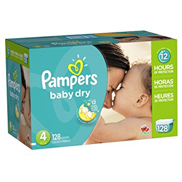 Pampers Baby Dry Diapers Size 4 (128 Count) Only $22.95 Shipped for Prime Members!