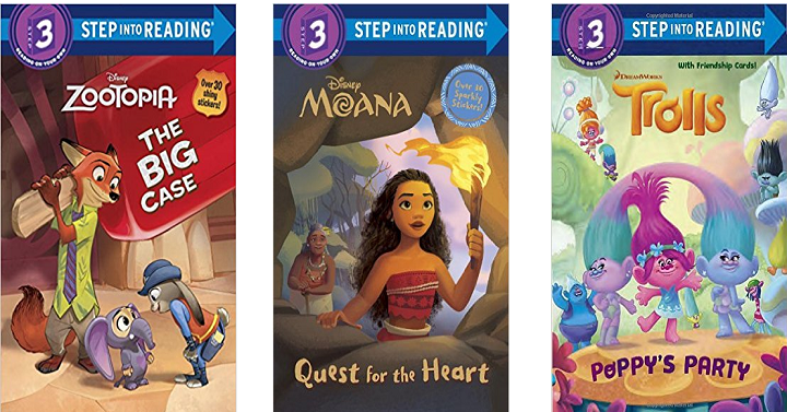 Step Into Reading Character Books Starting at $1.99 on Amazon! (Great Easter Basket Fillers!)