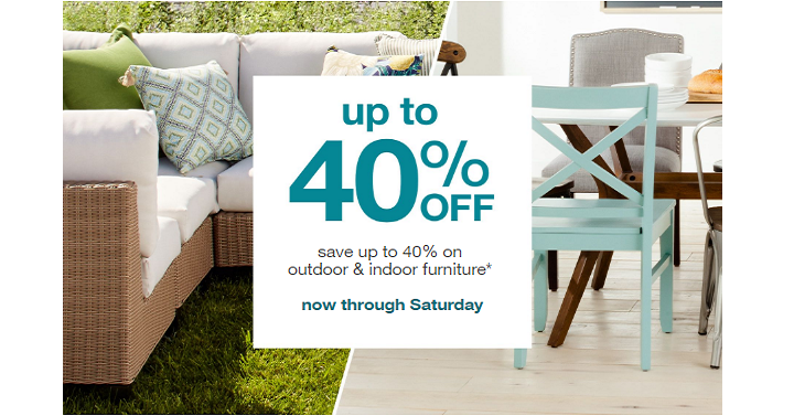 Target: Up to 40% Off Outdoor and Indoor Furniture! Plus An Extra 10% Off!