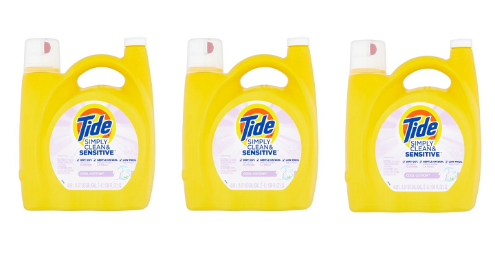 Tide Simply & Sensitive HE Liquid Laundry Detergent ONLY $7.00 at Walmart!