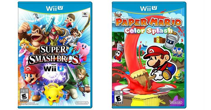 Super Smash Bros. For Wii U or Paper Mario Color Splash Wii U Only $36.99 Shipped!