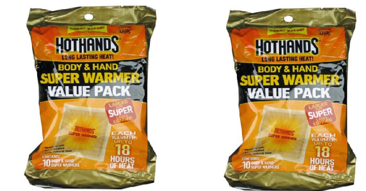 HotHands Superwarmers 10-Pack Only $2.50! (Reg. $5) That’s Only $0.25 Each!