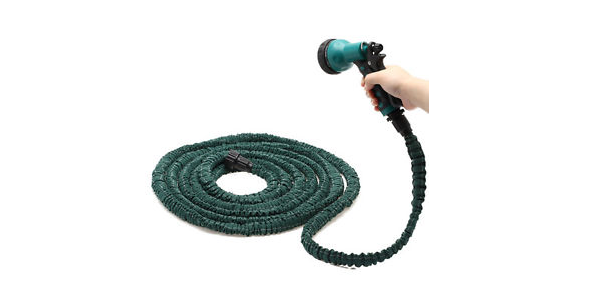Deluxe Expandable 100 ft Hose And Nozzle Only $9.99 SHIPPED!
