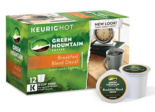 Green Mountain Coffee Single-Serve K-Cup Pods, Breakfast Blend Decaf, 72 Count – Only $20.65! *Exclusively for Prime Members!