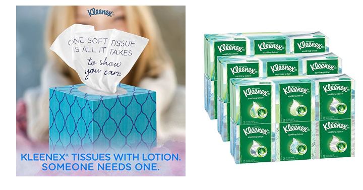 Kleenex Facial Tissues with Lotion, 75 Count (Pack of 18) Only $26.59 Shipped!