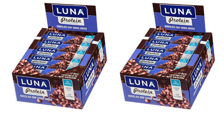 LUNA Protein Chocolate Chip Cookie Dough Bars (12 Count) Only $9.48 Shipped!