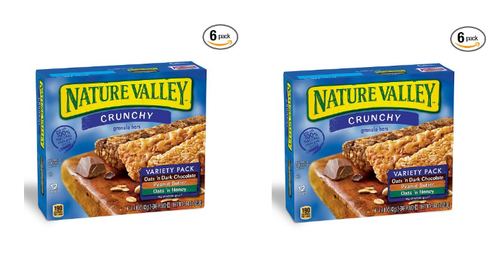 Nature Valley Granola Bars, Crunchy, Variety Pack (Pack of 6) Only $11.87 Shipped! That’s Only $1.89 Per Box!