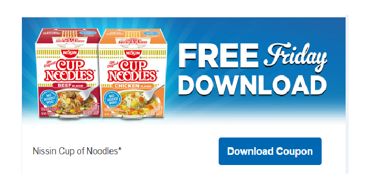 FREE Nissin Cup of Noodles! (Today, March 17th Only)