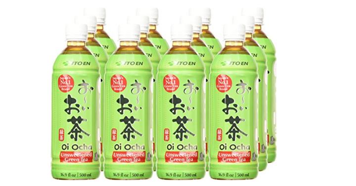 Ito En Tea Oi Ocha Green Tea, Unsweetened, 16.9 Ounce (Pack of 12) – Only $9.09!