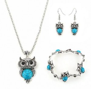 Miraculous Garden Womens Vintage Owl Jewelry Set – Only $7.99!