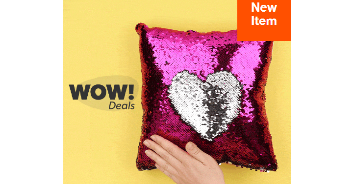 Hollar WOW Deal: Color-Shifting Mermaid Sequin Pillows Only $1.00 Each!