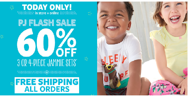 HOT! Carter’s: 60% off Pjs + FREE Shipping! Pajamas for Only $8.40 Shipped! (Today, March 20th Only)